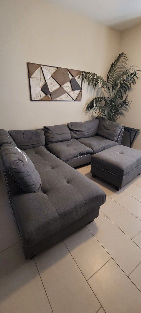 Dark Grey Sectional Sofa