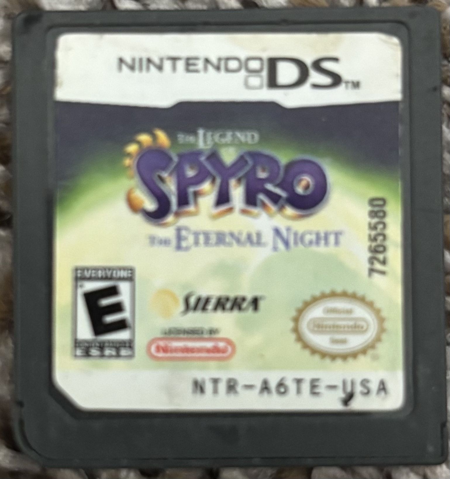 Nintendo Ds “The Legend Of Spyro ,The Internal Night”