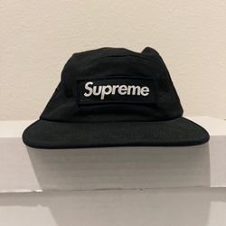Supreme Hat - 5 Panel Black