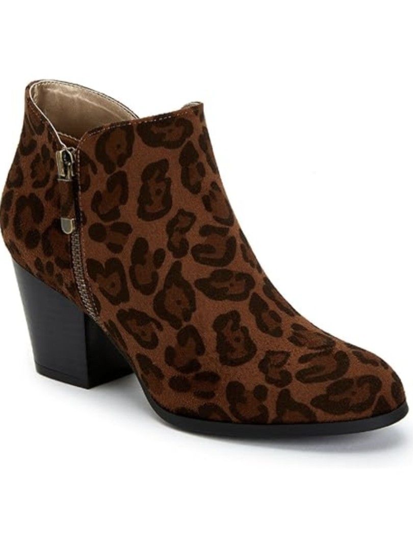 Macy's Style &Co New Womens Angle boots,Zipper, NIB