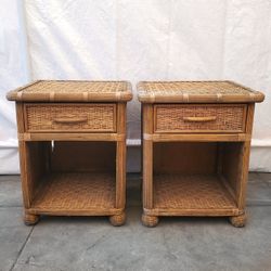 Vintage bamboo rattan 