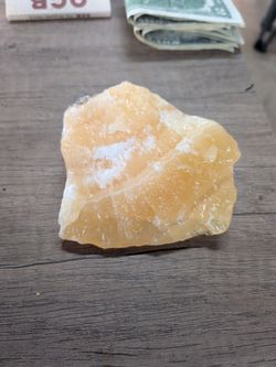 Orange calcite chunk