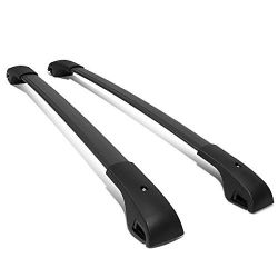 Black 14-20 Jeep Cherokee Factory Style Matte Roof Rack Rail Cross Bar