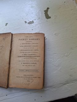 The Lady's Pocket Library 1809 Antique Book