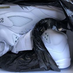 Air Jordan 5 Retro White Size 10