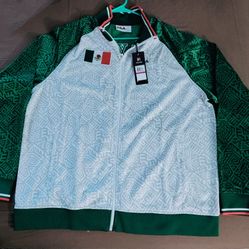 Men's Fila Mexico Track Jacket & New Era Houston Astros Mexico Mexican Flag 9Fifty Snapback Cap
