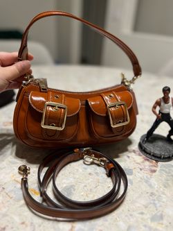 NWT COACH Ashton 2way Shoulder Bag CBJ01 glazed leather IM/CINNAMON