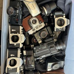 Assortment Of Film Cameras 