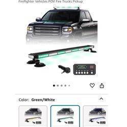 XRIDONSEN 37 Inch 104 LED Roof Top Green White lights