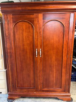 Desk Armoire cherry wood