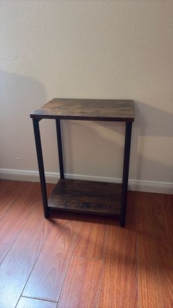 set of two bedside tables (brown and black)