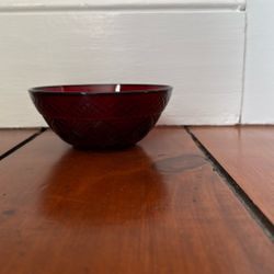 Cristal D’Argues Antique Ruby Red Bowl