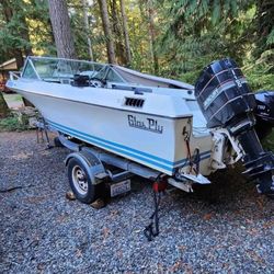 17’ Glas Ply Runabout Fishing Crabbing Boat