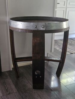 Wine Barrel Table