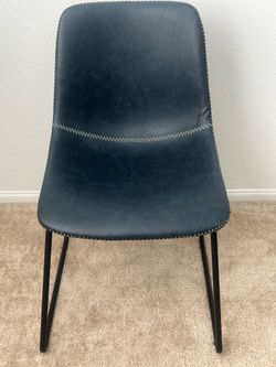 Set of 4  Kitchen Dining Table Leather Chairs