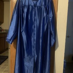 High School Graduation Gown Royal Blue , Size 5’5”-5’6”