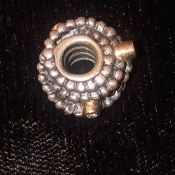 Pandora  Ale 14k Yellow Gold And Sterling Silver Diamonds Entangle Charm