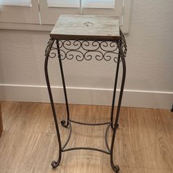 Rustic Outdoor Side Table / Plant Stand - $30