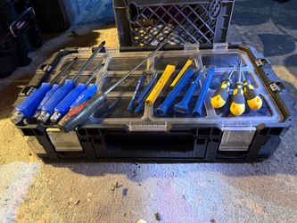 Husky tool box with tools