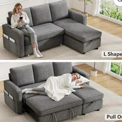 Sleeper Sofa Dark Grey