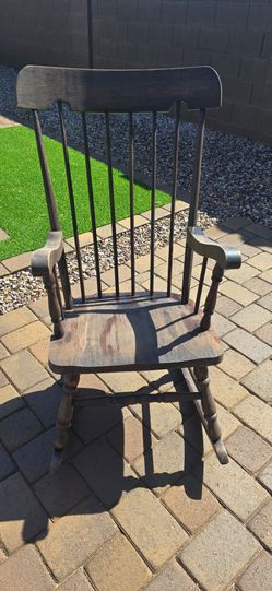Wood rocking chair