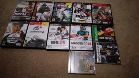 PlayStation 2 games (a few new in package)