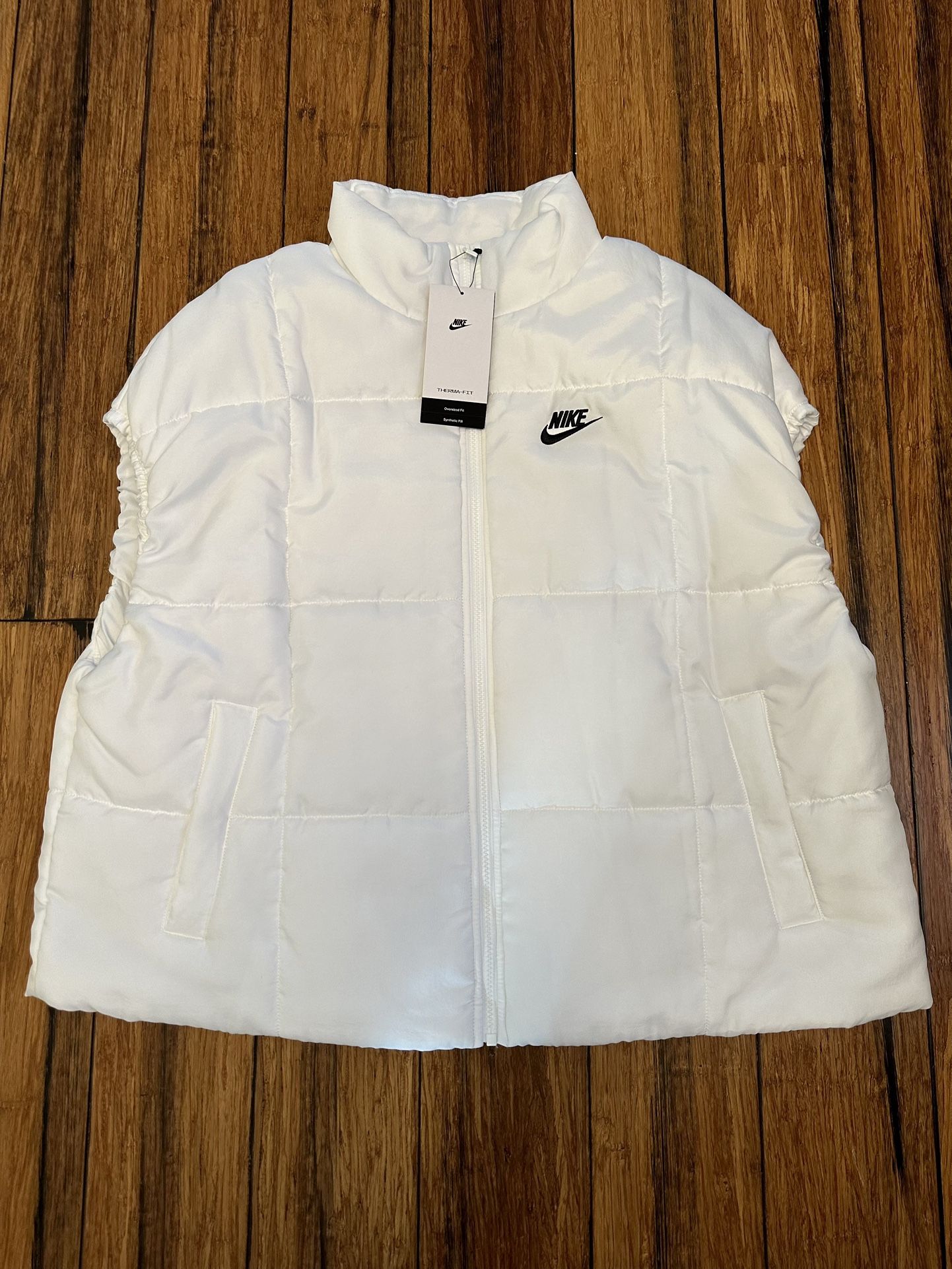 Nike Women Sportswear Classic Puffer Therma-FIT Loose Vest With Tag, Size L