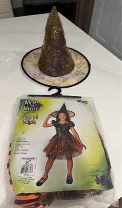 Girls Witch Costume Youth M size 8-10