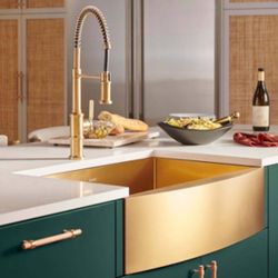 New Farm Style Sink Gold Deep 36”