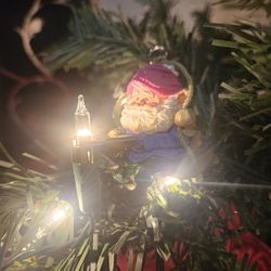 1987 Lighted Hallmark North Pole Power And Light Ornament 