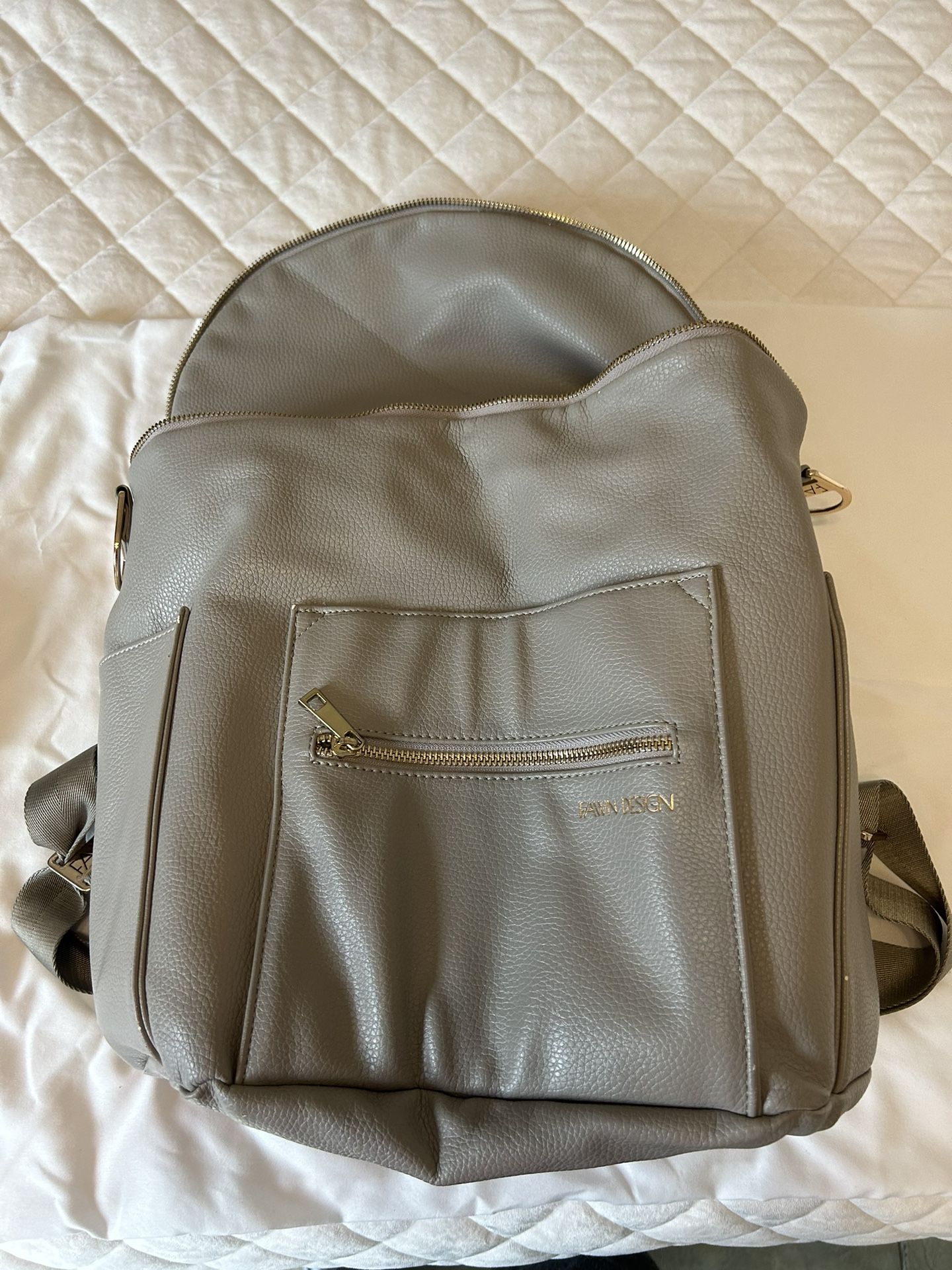 Fawn Design Baby Vegan Leather Diaper Bag