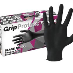 Nitrile Gloves Black medium 4 Mil Case Of 1000