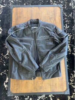 Men’s Yamaha Star Motorcycle Leather Jacket Size Medium