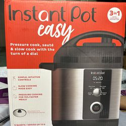 Instant Pot 6QT Easy 3-in-1 Slow Cooker, Pressure Cooker, and Sauté Pot