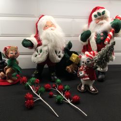 Annalee Christmas Dolls Total Of Four