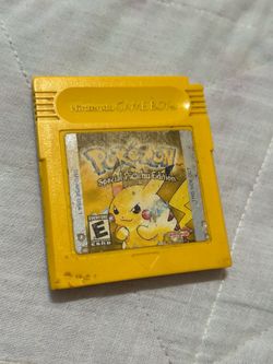 Nintendo Gameboy Color Pokemon Yellow Cartridge working beat