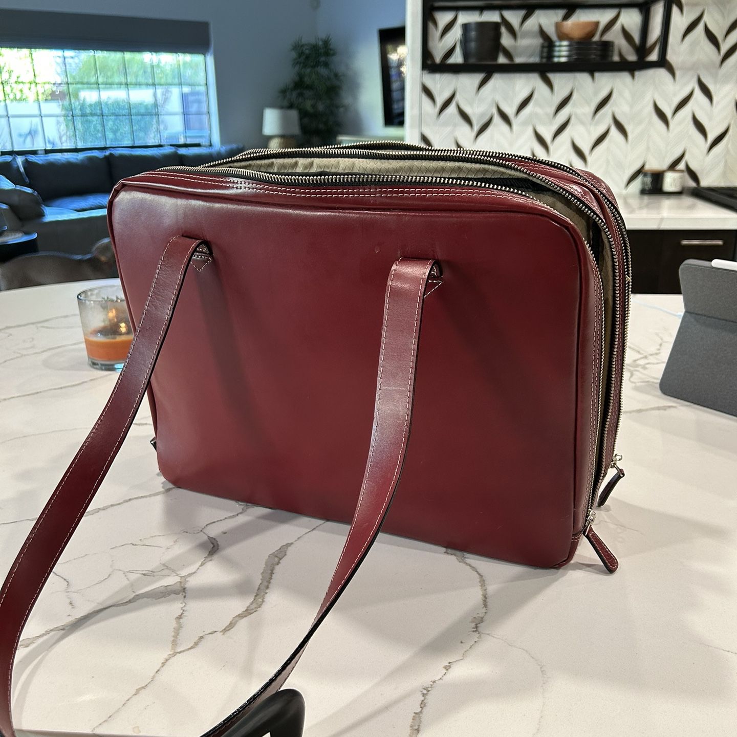 Ladies McKlien Leather Briefcase Computer Bag