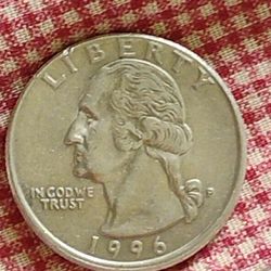 1996 P Mint Mark Off Center Strike Quarter