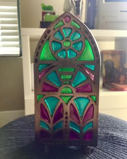 Stain Glass Candle Holder