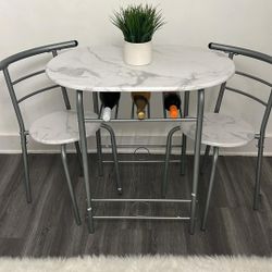 Mesa de Comedor con Storage y Dos Sillas 🪑 🪑