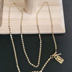 14k Gold Necklace 22 Inch