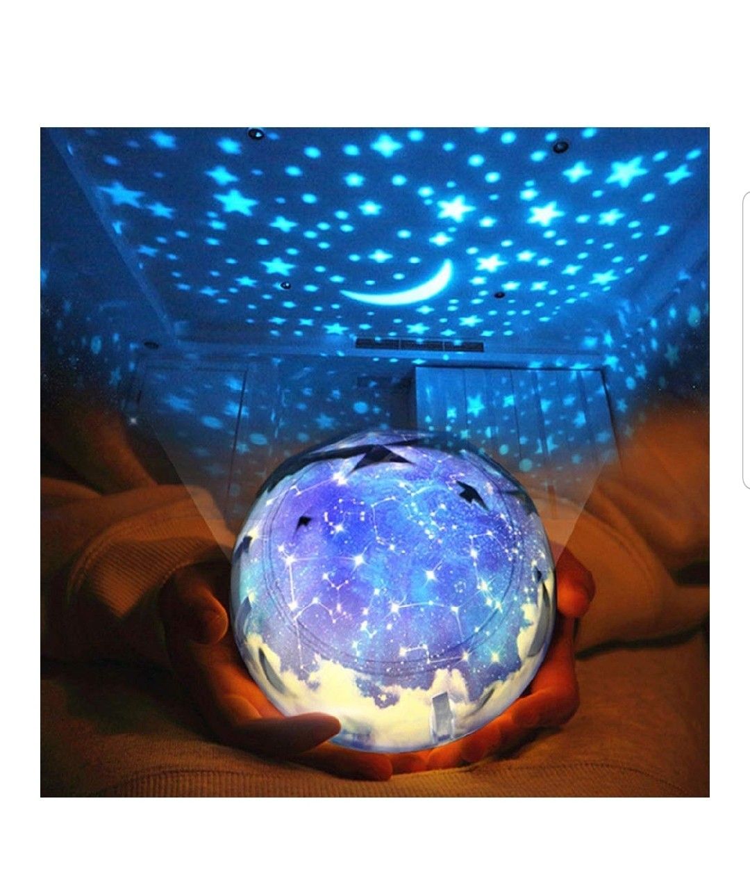 LED Universe Rotating Diamond Projection Lamp