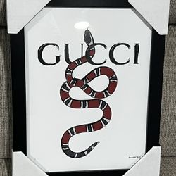 Gucci Snake Print Wall Art