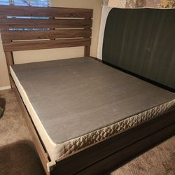 Queen bed and mattress