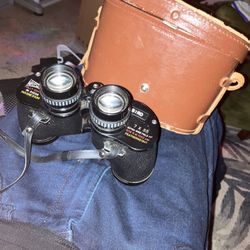 Japan, 60's Magnesium Binoculars, Tasco 7x35 J-B9, Feather Weight, Extra Wide Angle