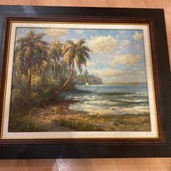 Florida Coast Original Oil Painting 