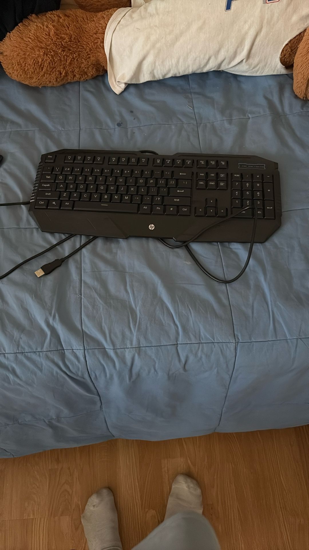 HP Black Wired Keyboard