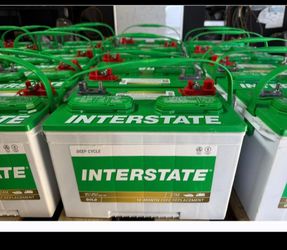 New Interstate brand marine battery, 1-year warranty