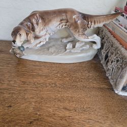 Royal Dux Porcelain Hunting Dog