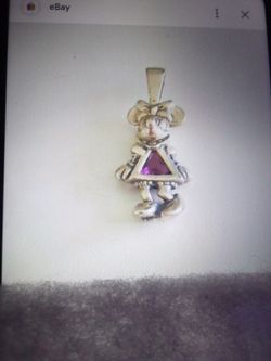 Vintage Disney 925 Sterling Silver Minnie Mouse